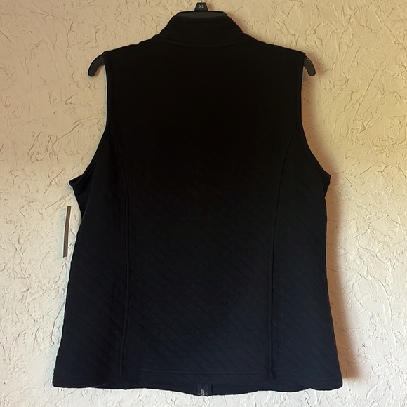 Croft & Barrow Black Vest NWT - Picture 5 of 5